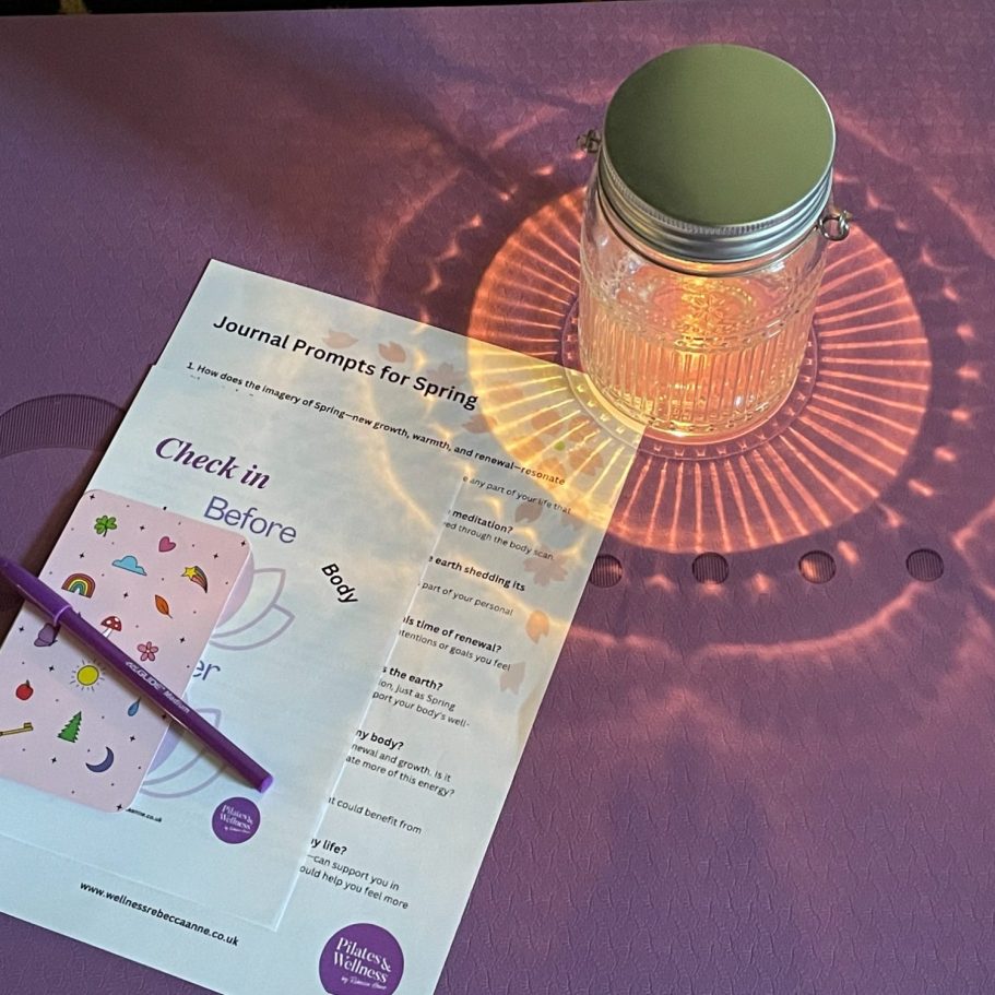 A close up of a journal prompt from a Serenity Session, a wellness class based in Chapeltown, Sheffield.